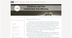 Desktop Screenshot of dombrowlawfirm.com