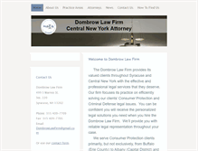 Tablet Screenshot of dombrowlawfirm.com